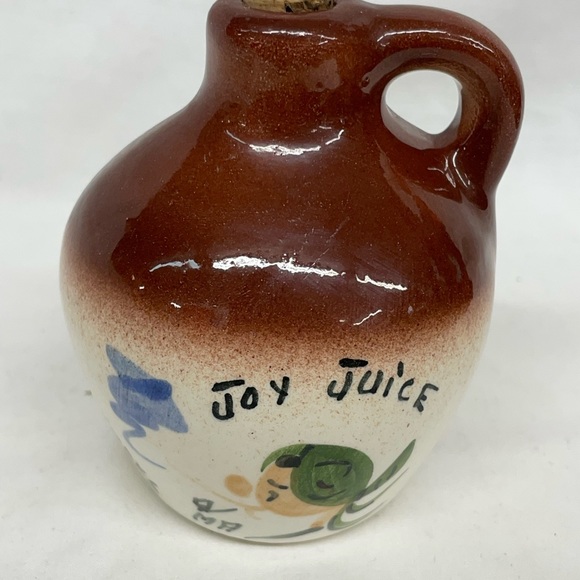 MA Joy juice ozarks moonshine corked whiskey jug sz 4 inch - Picture 4 of 7